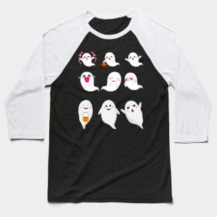 Warawara Funny Ghosts Baseball T-Shirt